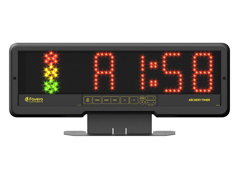 FAVERO Timer, Chronometer with signal lights for archery competition, olympic bow, compounds bow