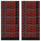 Electronic scoreboards (side displays) showing the name of 14 players on the 2 teams