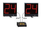 Anzeigetafeln fr 24 Sekunden Basketball, Ein Paar 24s + Konsole-Das System KIT24s wurde zur Anzeige der 24-Sekunden Regel und des time-out beim Basketball entwickelt - Sportanzeigen