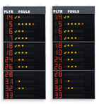 Tableros deportivos electrnicos laterales 2x12 jugadores (n dorsal + faltas), Paneles aprobado por la FIBA