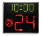 FIBA approved Basketball 24 Second Shot Clock and game time, One-sided