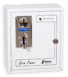 Coin or token operated Acceptor for 1 pay timed service, Timer