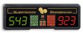 Tabellone segnapunti elettronico per biliardo, carambola, tennis tavolo