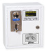 Coin, token and prepaid card operated Acceptors/Timers for 6 services. Version with electronic coin acceptor and RFID prepaid card contactless readers.