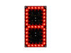 Carte FAV.A901A, Chiffre 8, LED rouges, H15cm